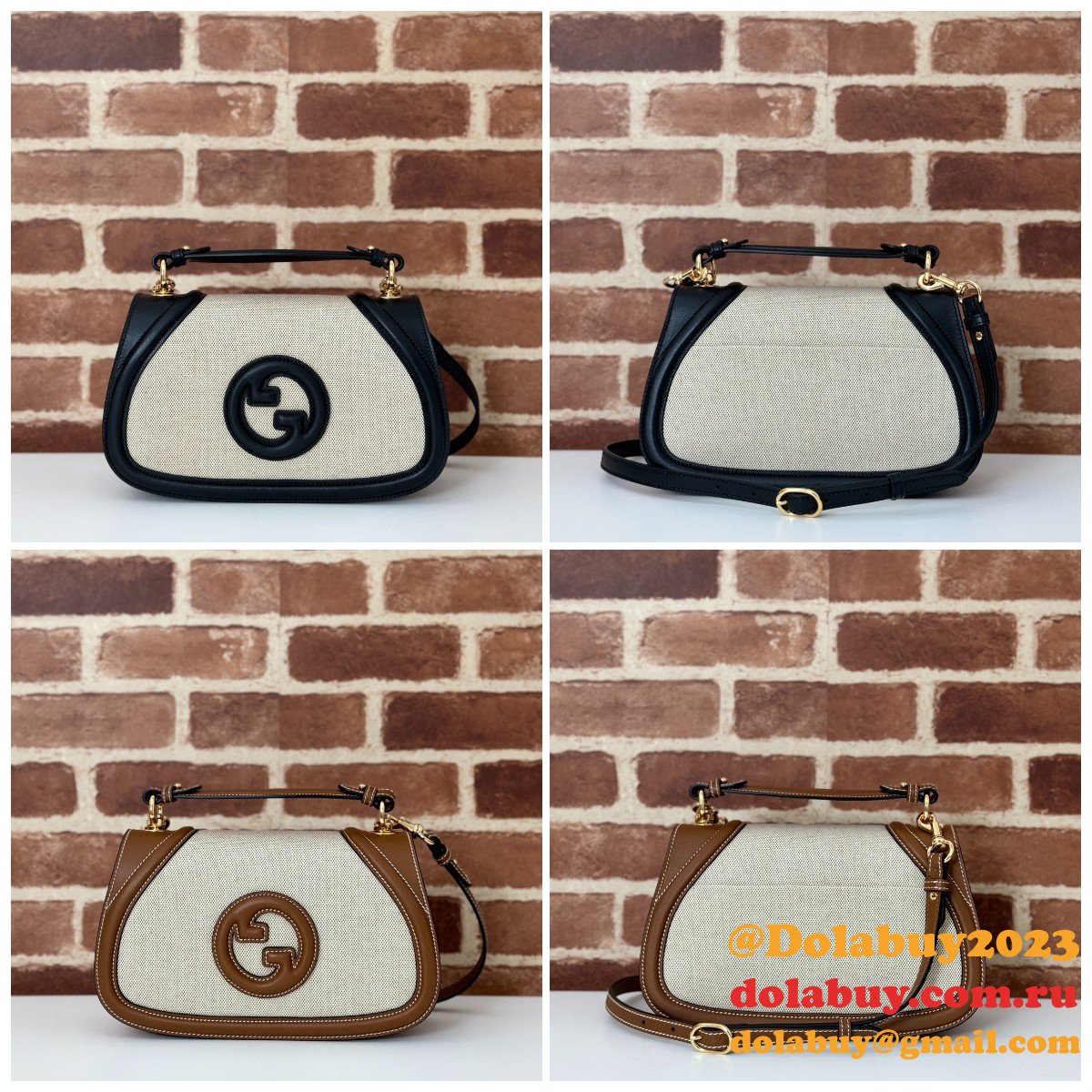 G*u*i luxury blondie shoulder top handle 815714 replica bag