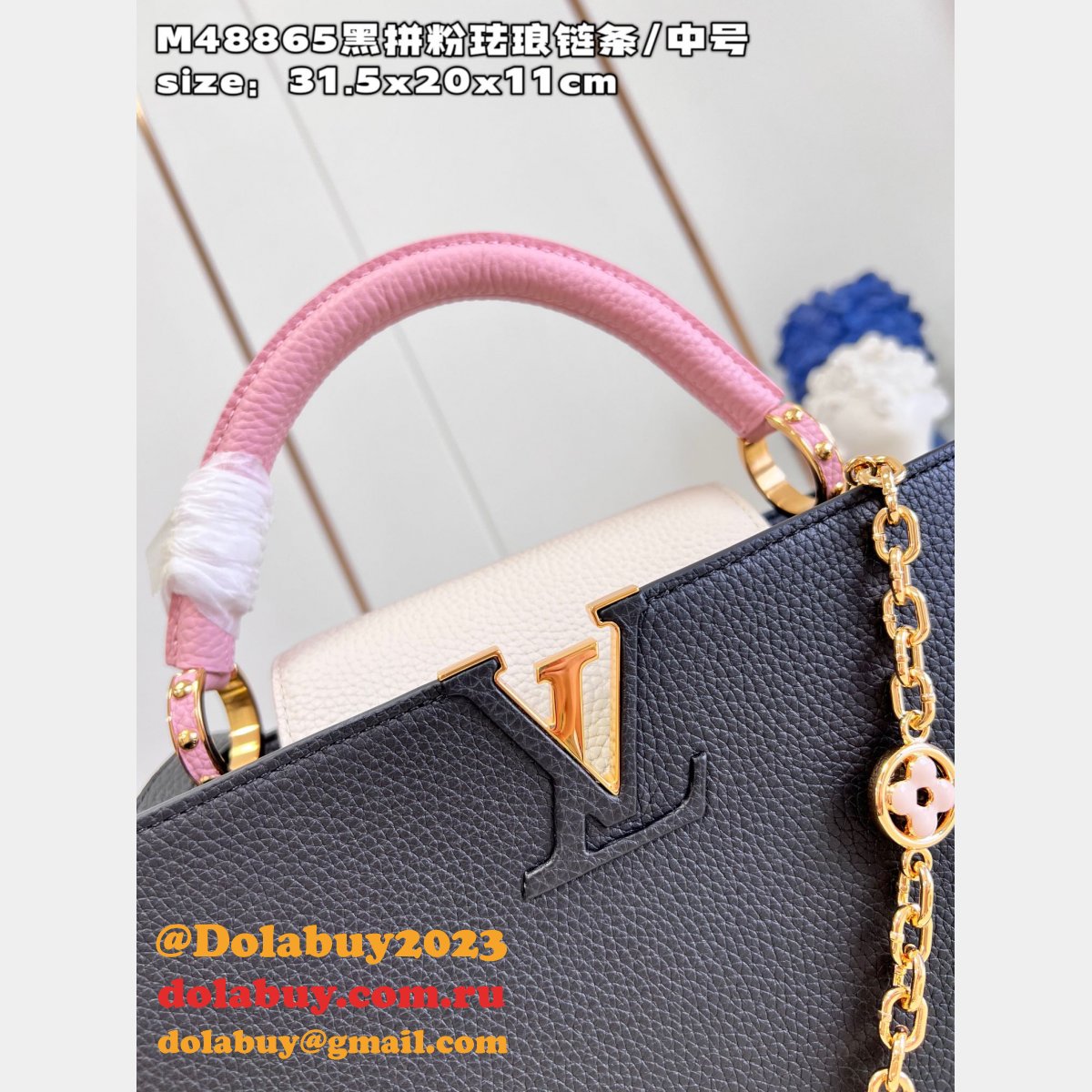 Perfect Designer Inspired Bag M48865 Louis Vuitton Capucines Fake Bag