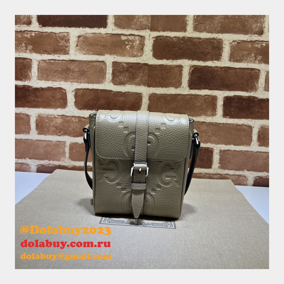 jumbo gg 1:1 mirror messenger 760235 G*u*i replica bag