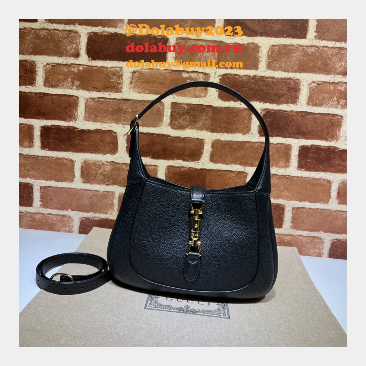 best quality fake G*u*i 636709 jackie 1961 natural grain bag