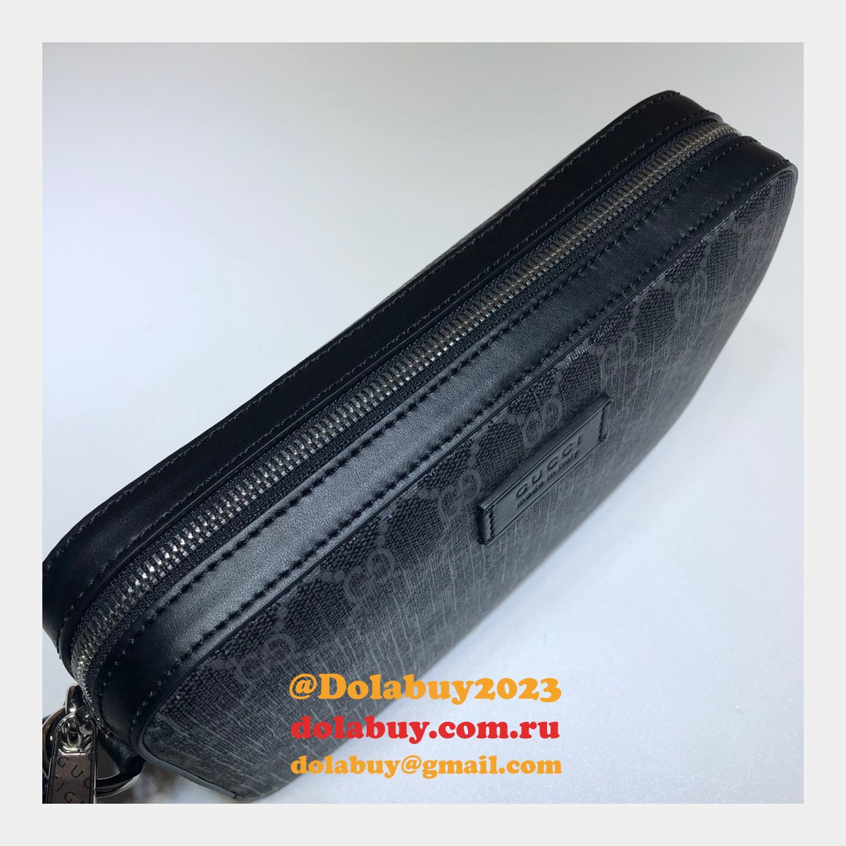 designer gg black mens top quality 495562 G*u*i replica bag