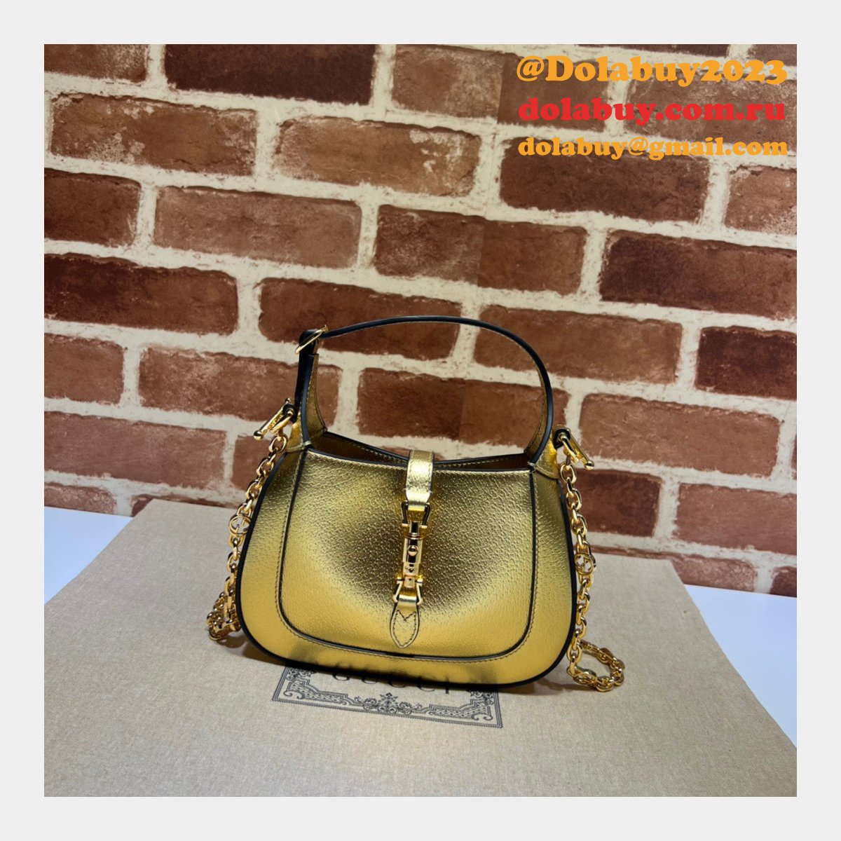 G*u*i replica chain 675799 jackie 1961 lizard cheap bag