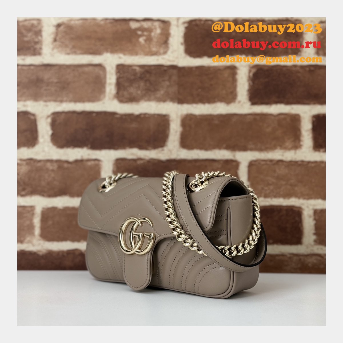 crossbody gg marmont G*u*i 446744 copy matelassé bag