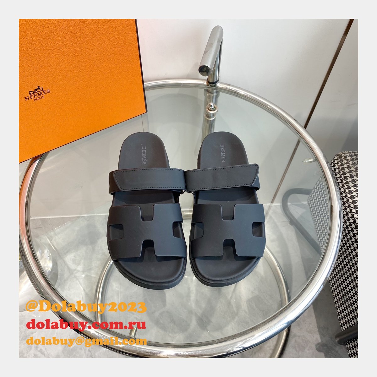 Fashion 1:1 Mirror hermes Chypre sandal