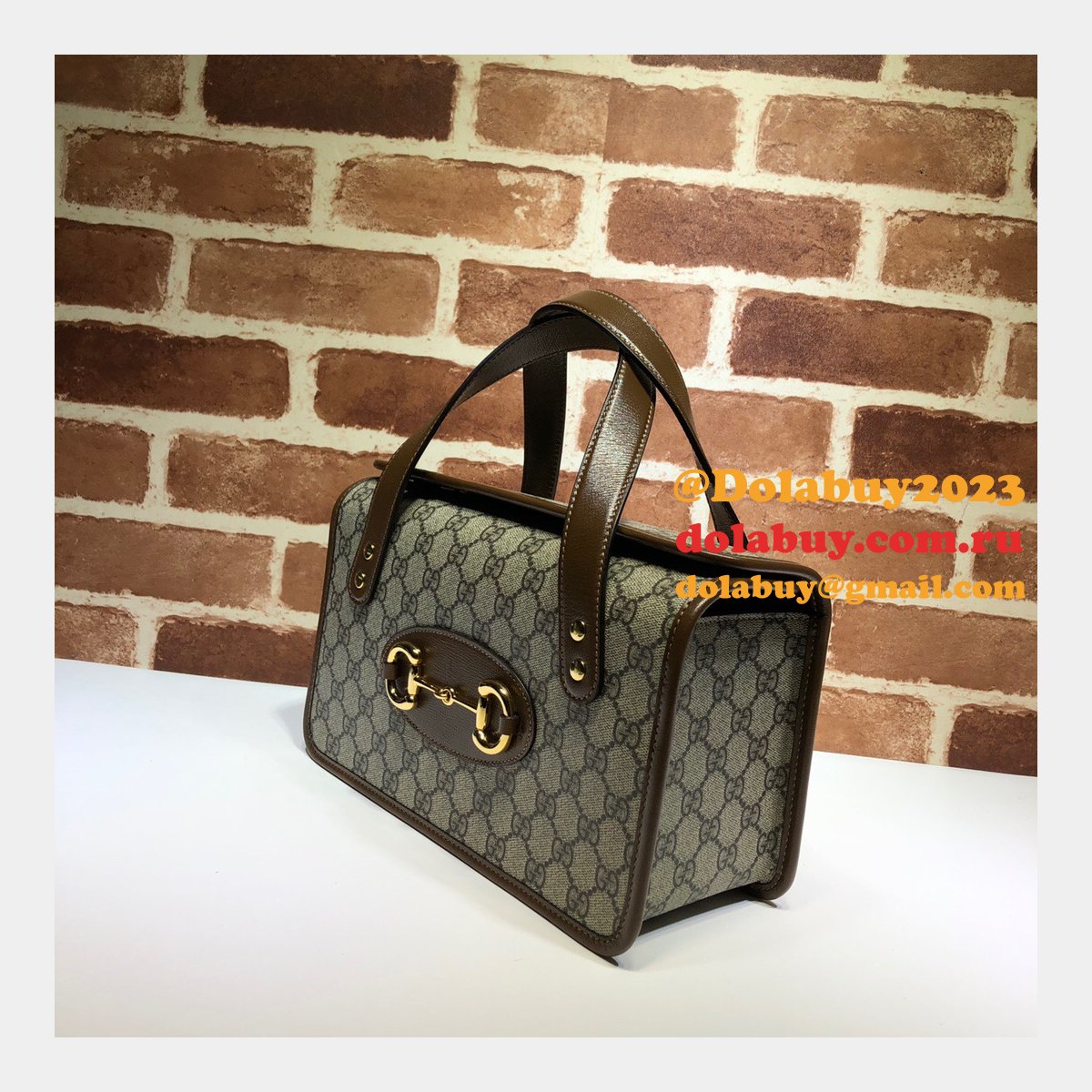 high quality replica G*u*i 627323 horsebit 1955 small top handle bag