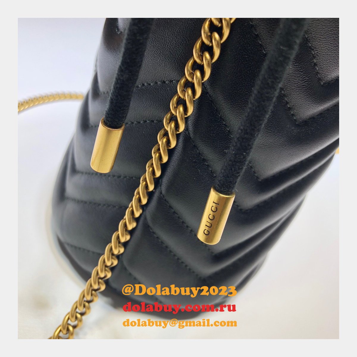 G*u*i replica 7 star gg marmont mini bucket 575163 bag