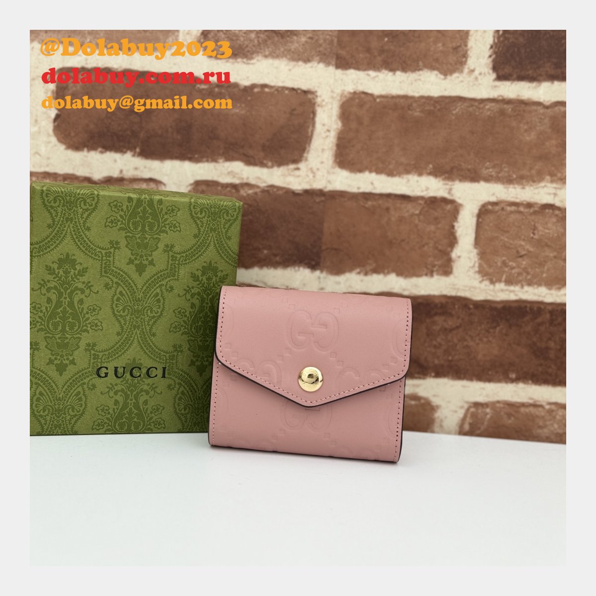 G*u*i knockoff gg compact high quality 772793 wallet
