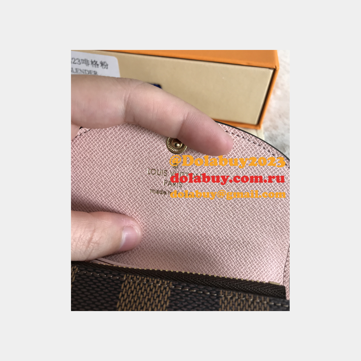 Replica LV N64423 Damier Canvas & Leather Rosalie Coin Purse