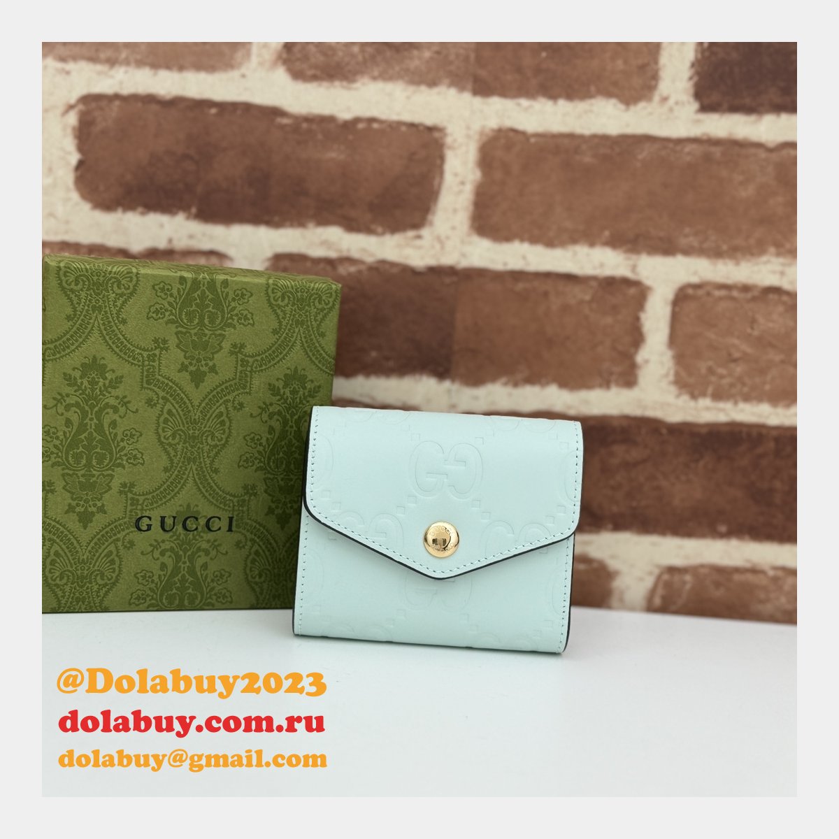 G*u*i knockoff gg compact high quality 772793 wallet