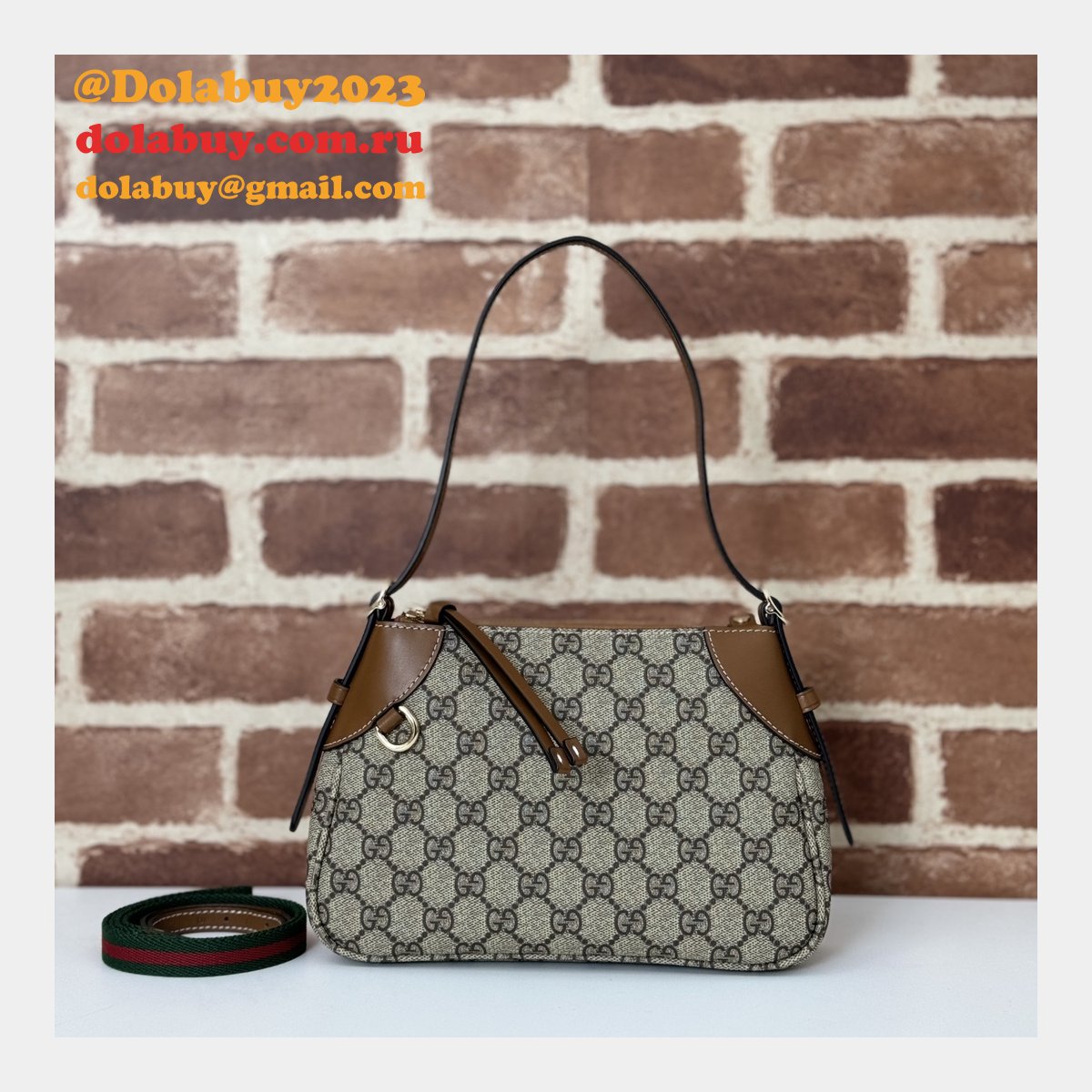 G*u*i 1:1 mirror gg ophidia shoulder 815218 emblem replica bags