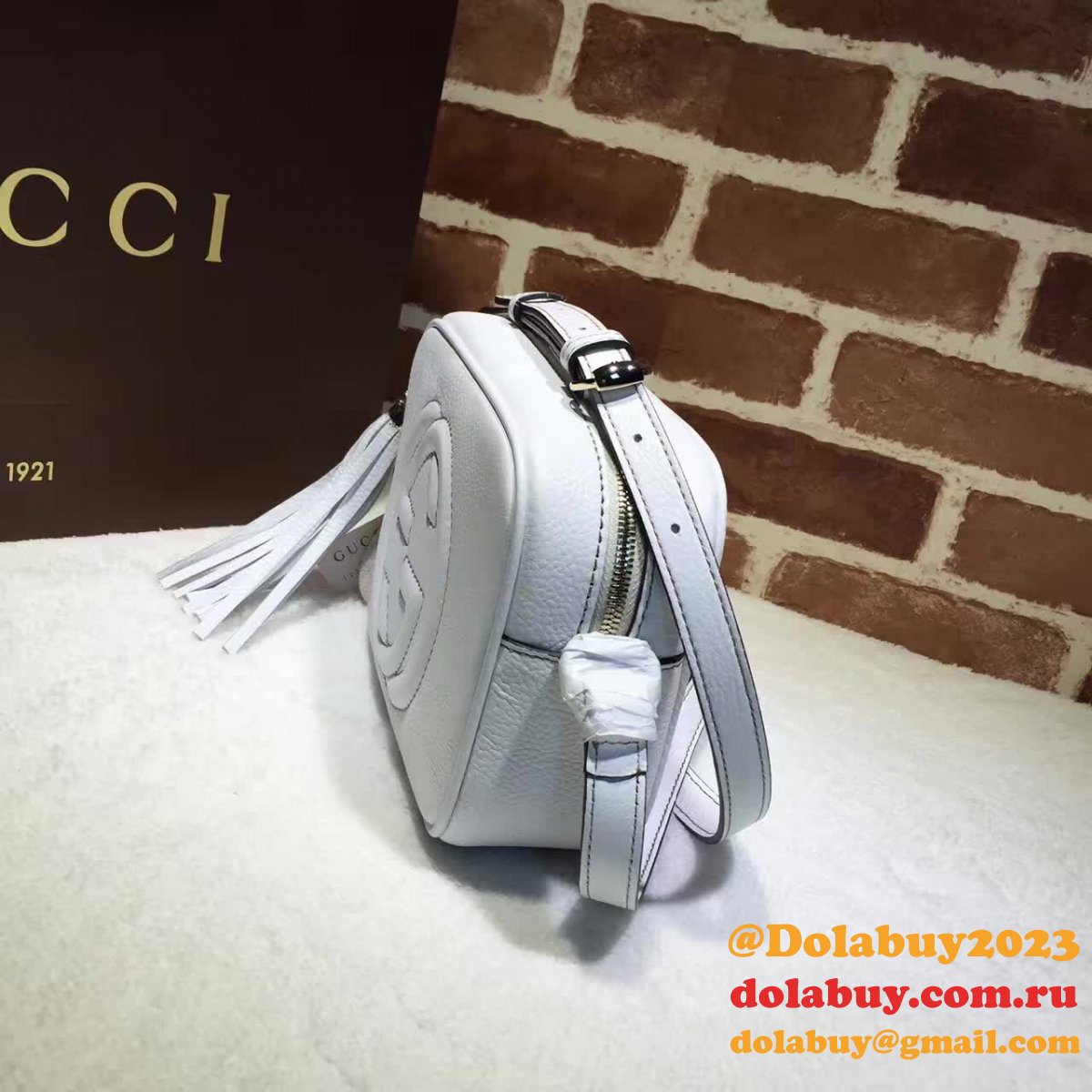 aaa+ G*u*i replicas soho small leather disco 308364 bag