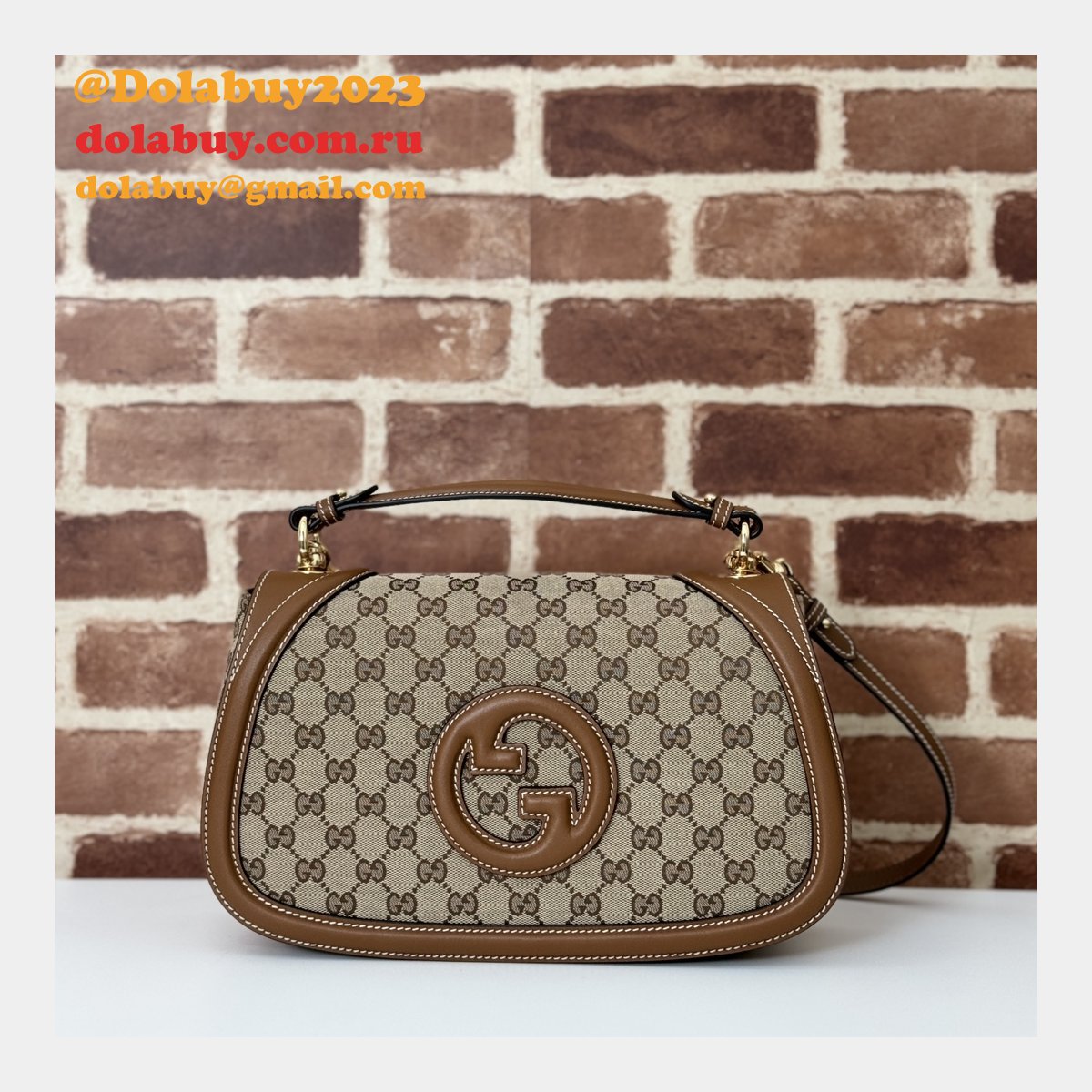 G*u*i blondie shoulder top handle 1:1 mirror 815716 bag