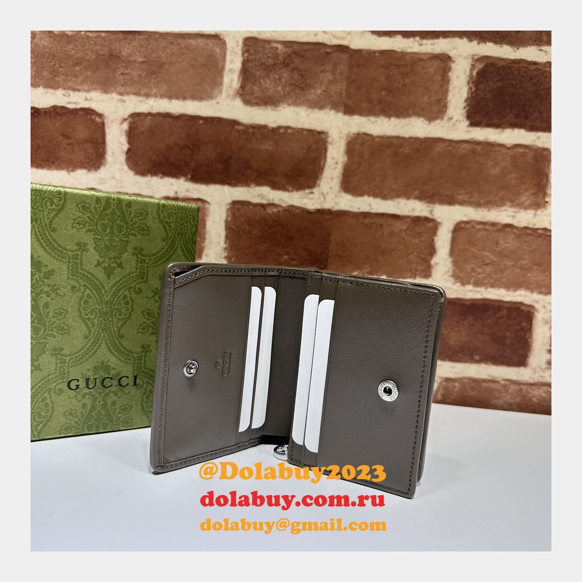 G*u*i luxury replica blondie card sase inspired wallet 760317