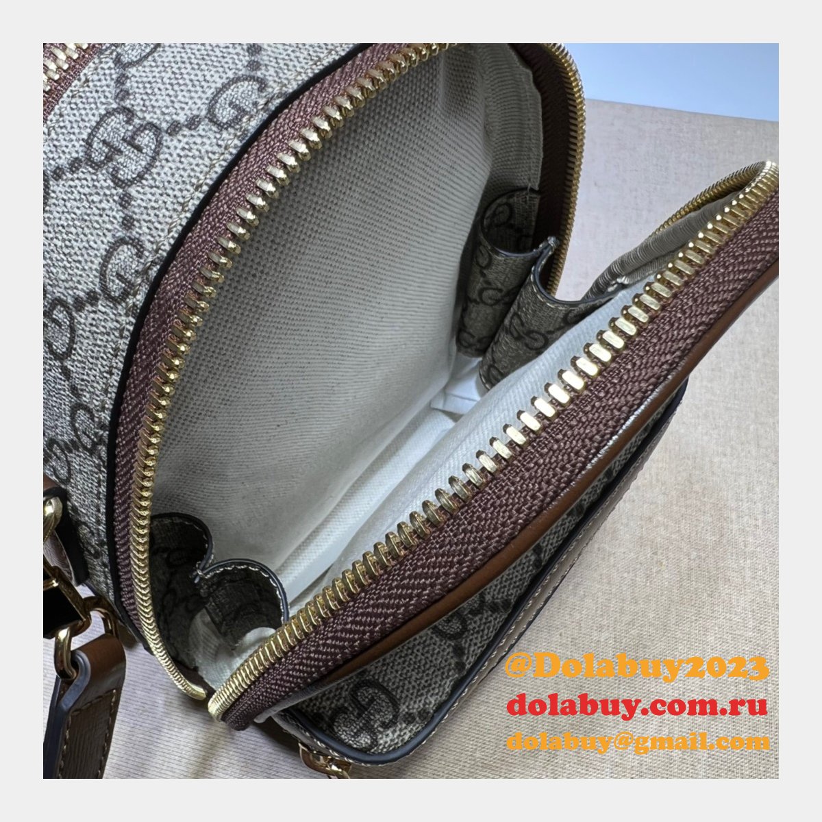 G*u*i fashion multi-function replica bag 725654 interlocking g
