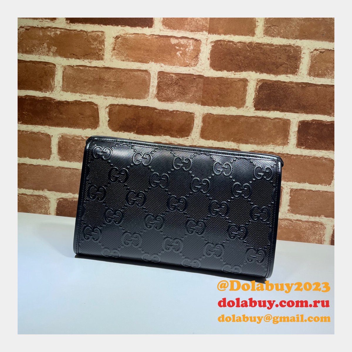G*u*i replica black gg embossed mini 625568 bag
