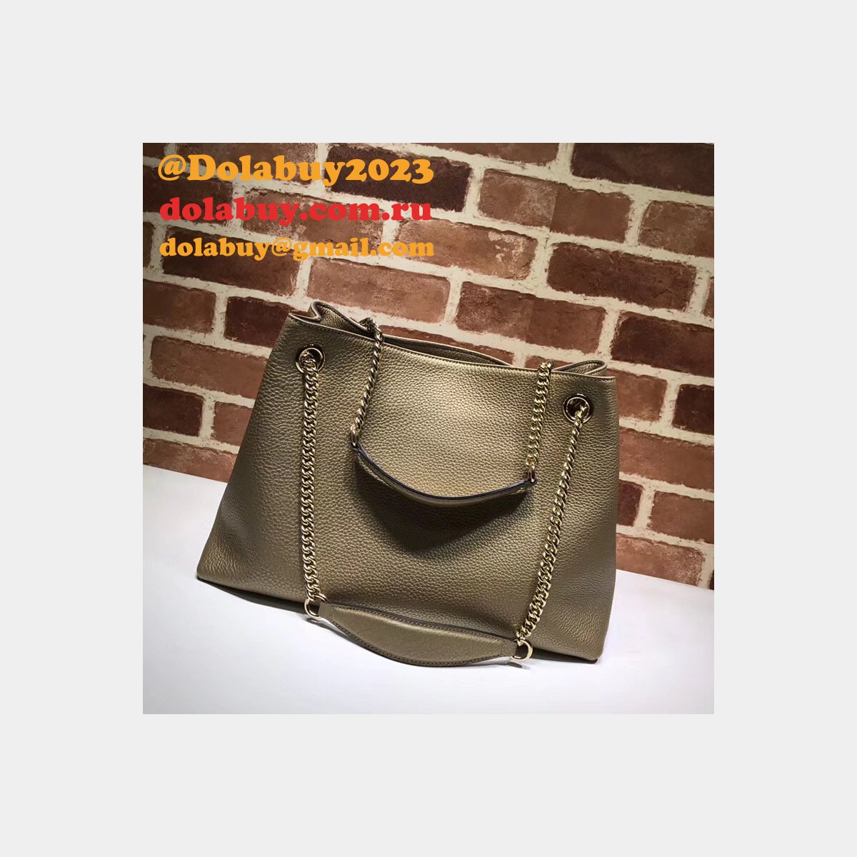 7 star G*u*i replica soho leather shoulder 308982 bag