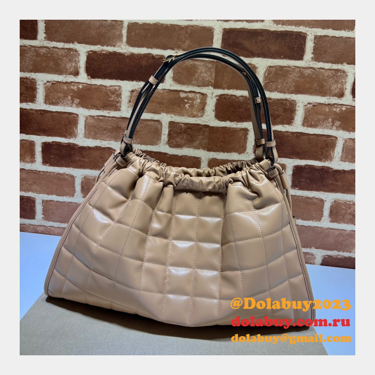 G*u*i luxury deco top quality 746210 tote fake bag