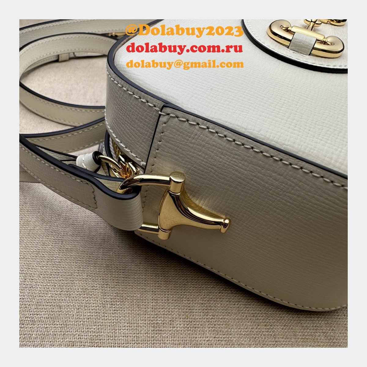 knockoff G*u*i designer horsebit 1955 760196 shoulder bag