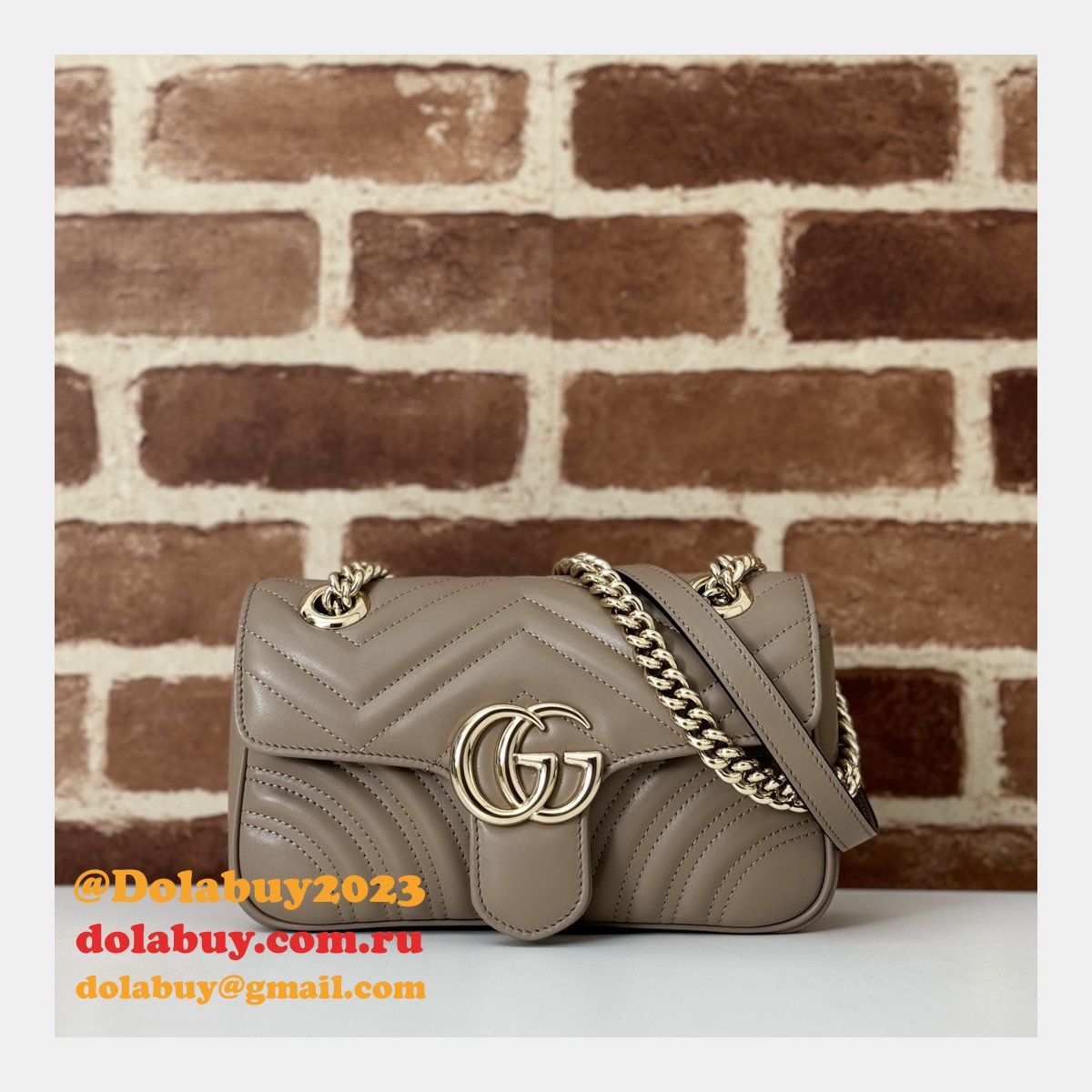 crossbody gg marmont G*u*i 446744 copy matelassé bag
