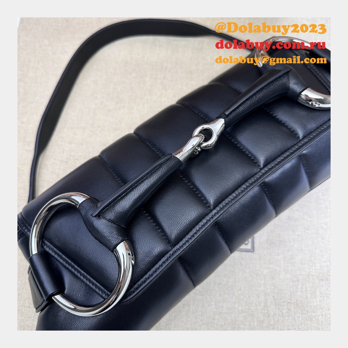 designer G*u*i horsebit inspired chain 764255 shoulder bag