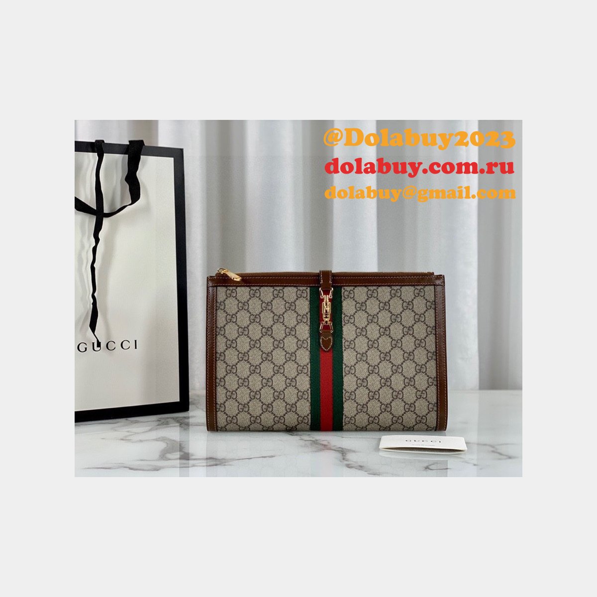 G*u*i high quality beige jackie 1961 pouch beige bag