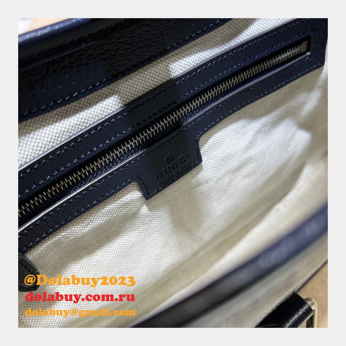 G*u*i wholesale jackie 1961 small shoulder bag ‎678843 beige and blue