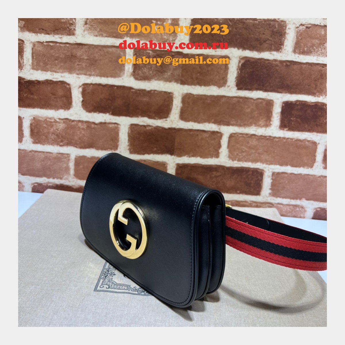 high quality and low price 703807 G*u*i blondie belt bag