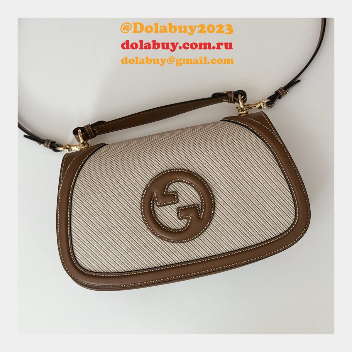 G*u*i designer 7 star 815716 blondie top handle copy bag