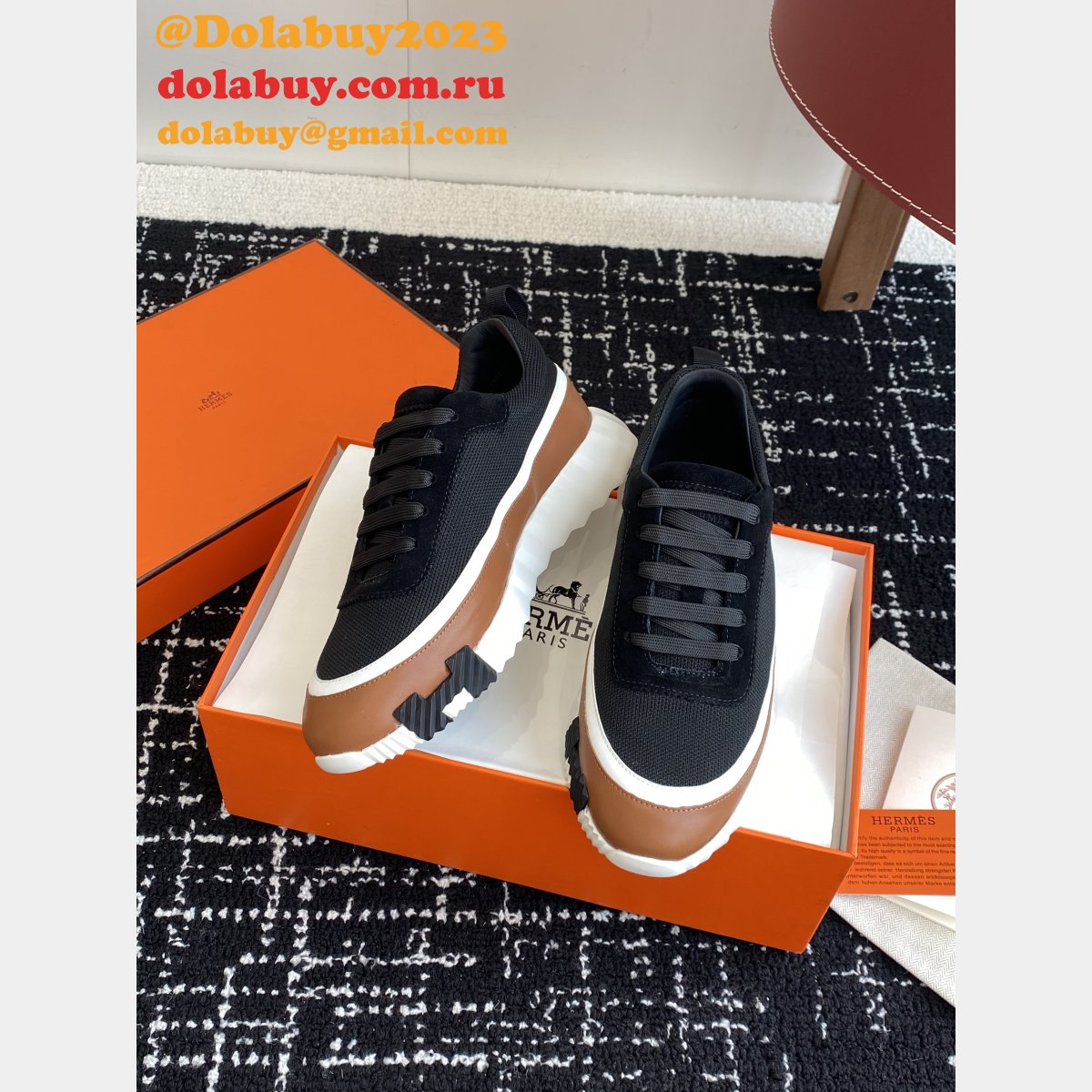 7 Star Hermes Bouncing Sneaker