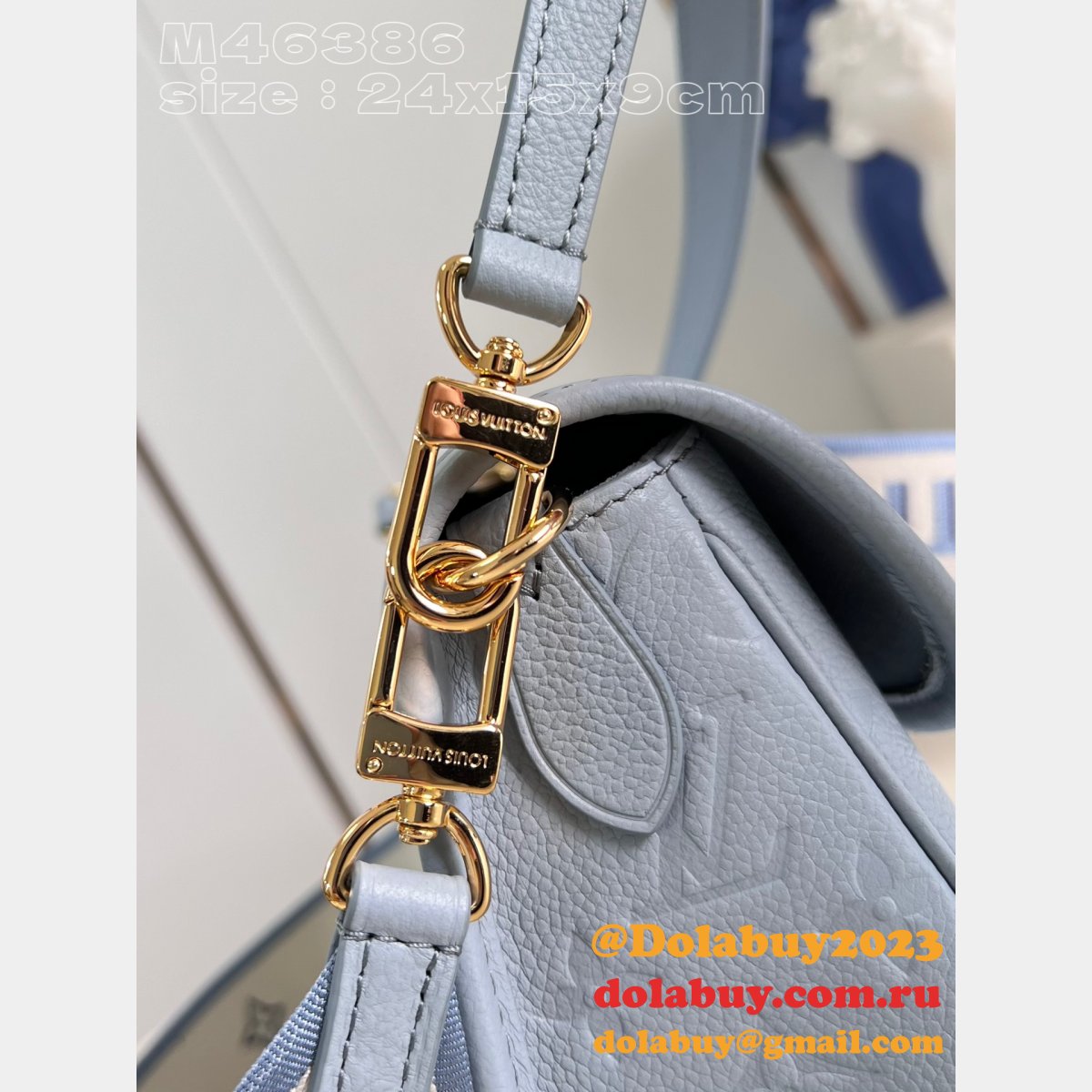 diane inspired blue m46386 monogram empreinte l0vis Vvtt0n replica bag
