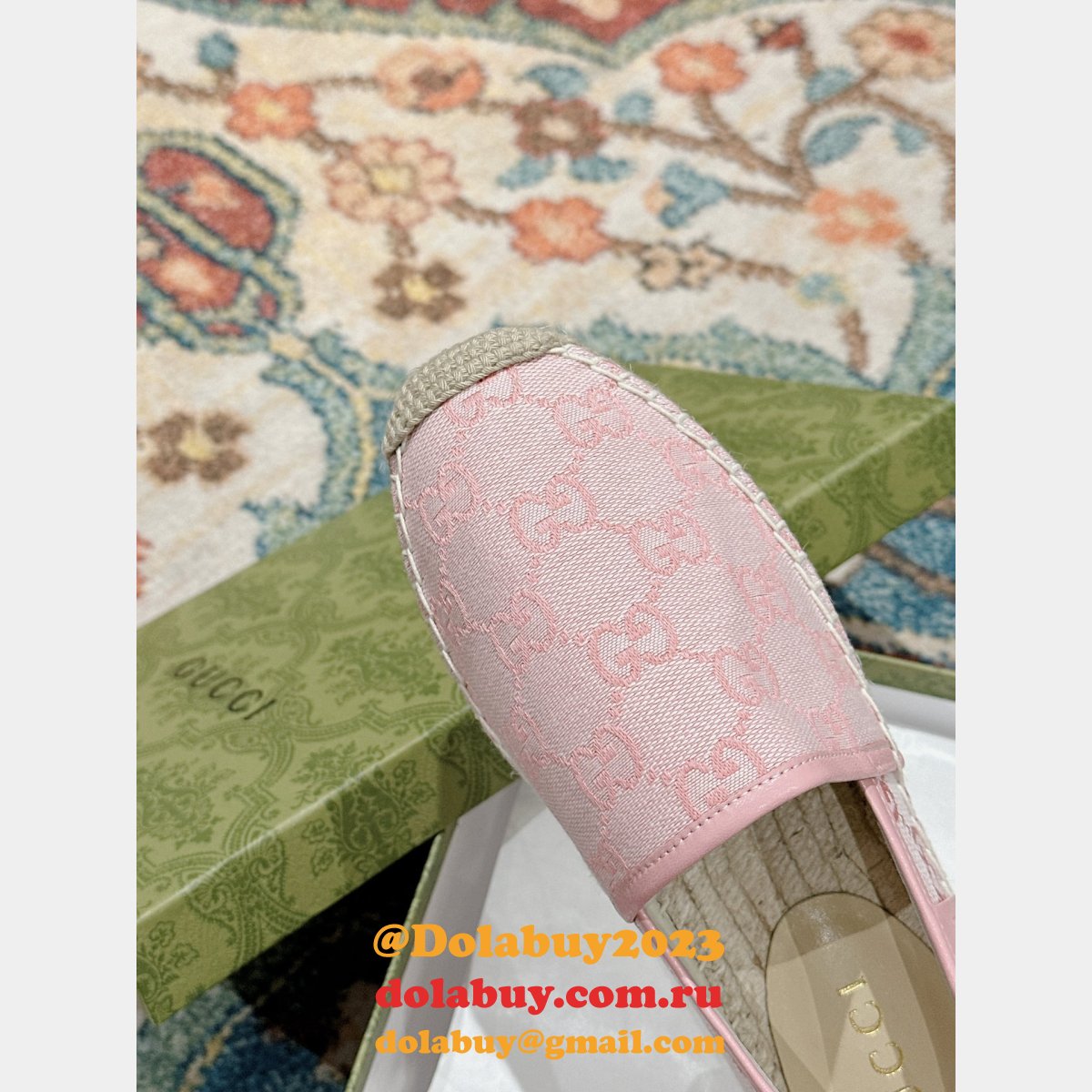 duplicate wholesale G*u*i fashion espadrille