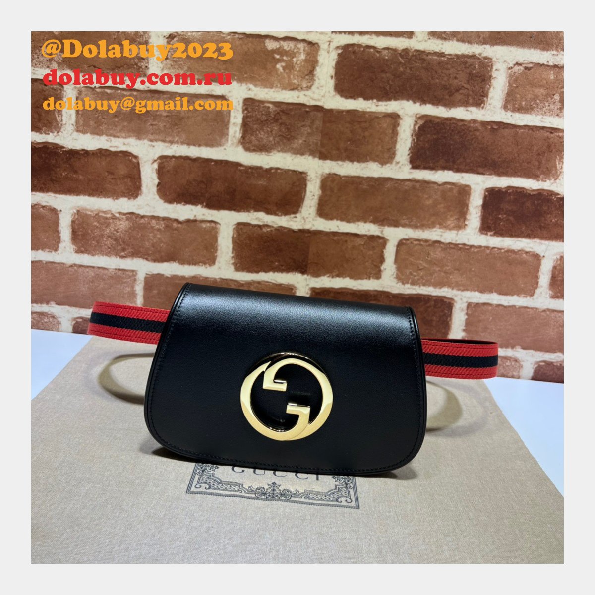 high quality and low price 703807 G*u*i blondie belt bag