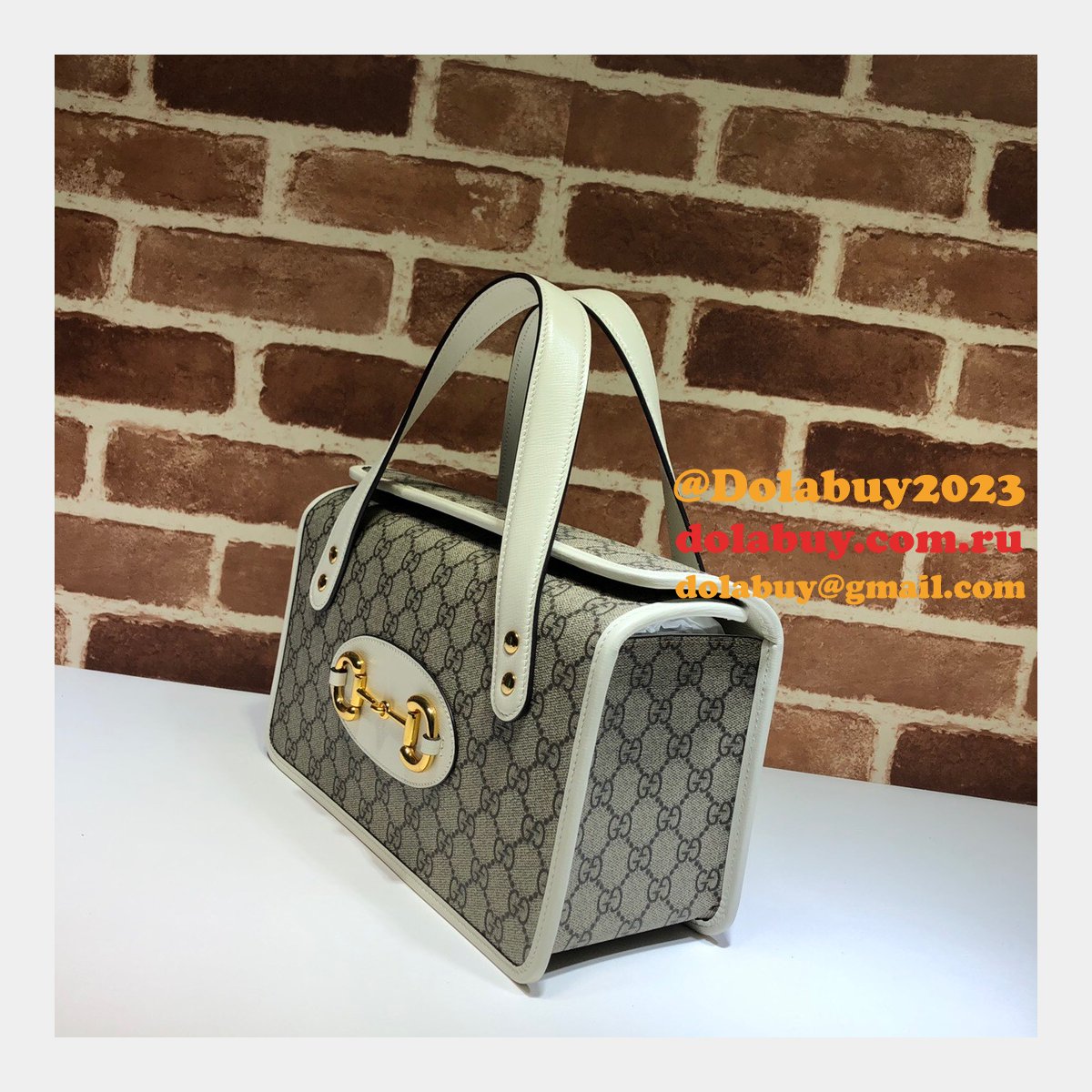 high quality replica G*u*i 627323 horsebit 1955 small top handle bag