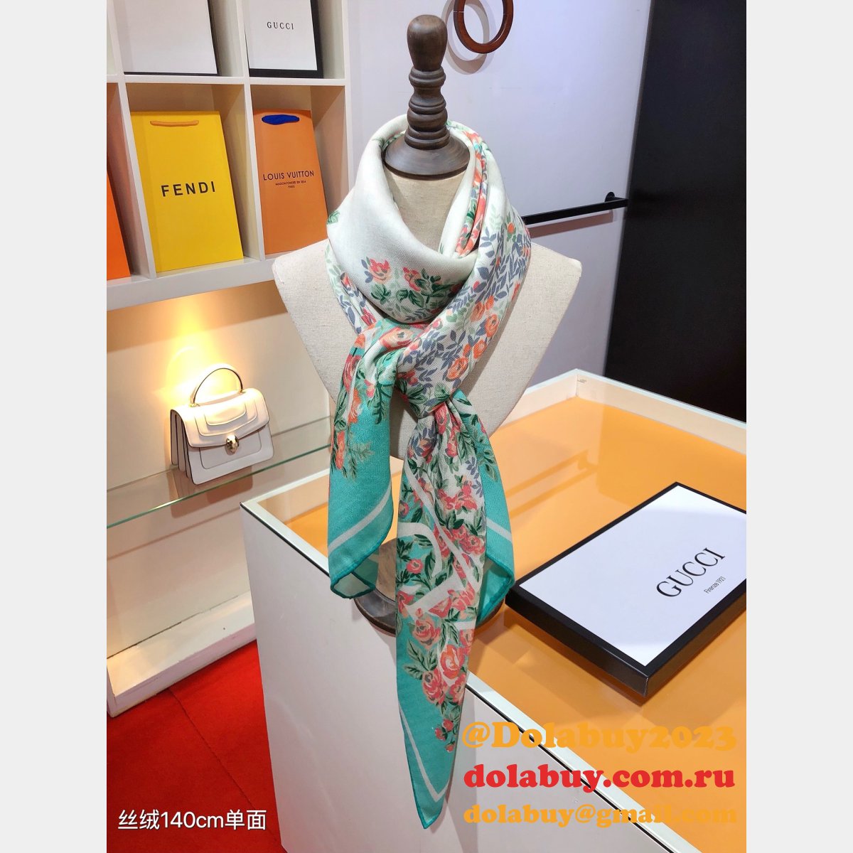 knockoff fashion G*u*i cashmere scarf