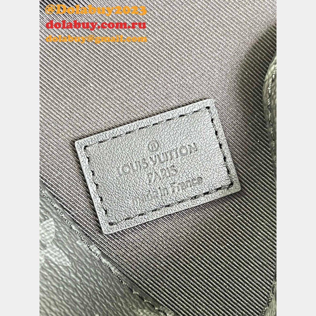 Louis Vuitton Luxury Replica Saumur Slingbag Monogram Eclipse Canvas M45912 Bags