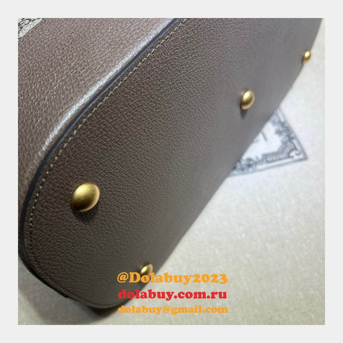 top quality g*u*i uk savoy 724654 bowling ebony Svp*me tote bag