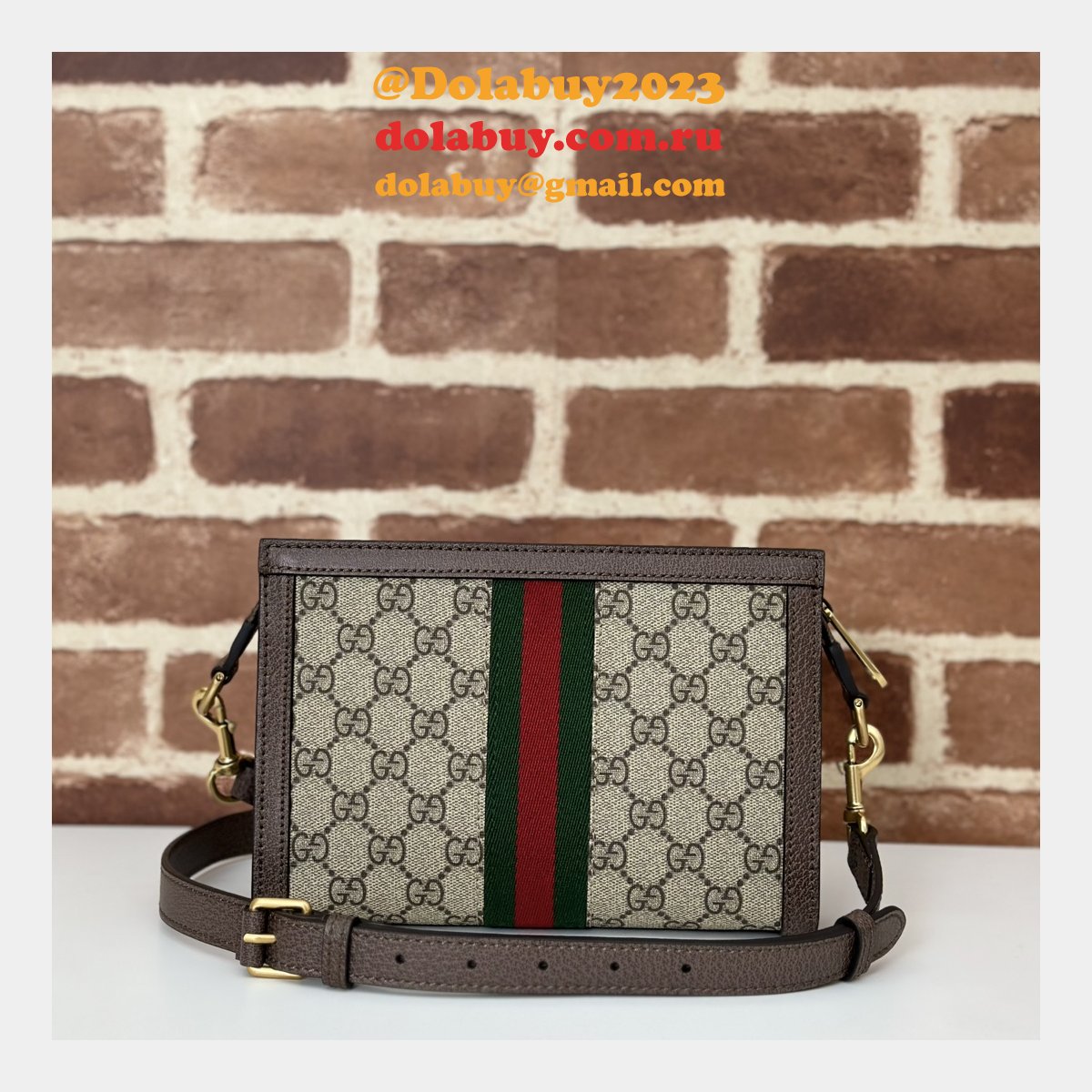 G*u*i replica ophidia super leathergoods for men 795467 bag