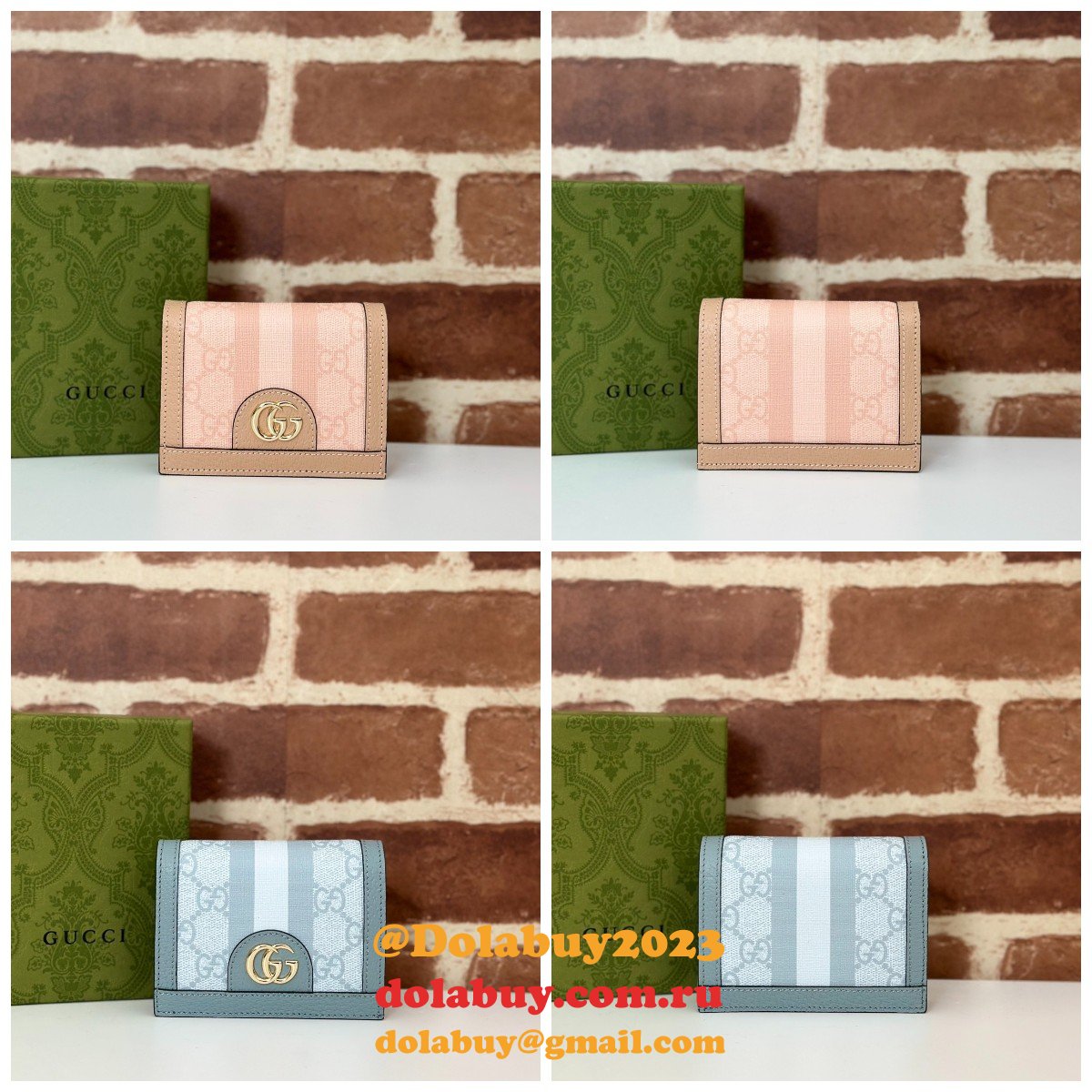 G*u*i perfect gg supreme ophidia card case wallet 523155 bag