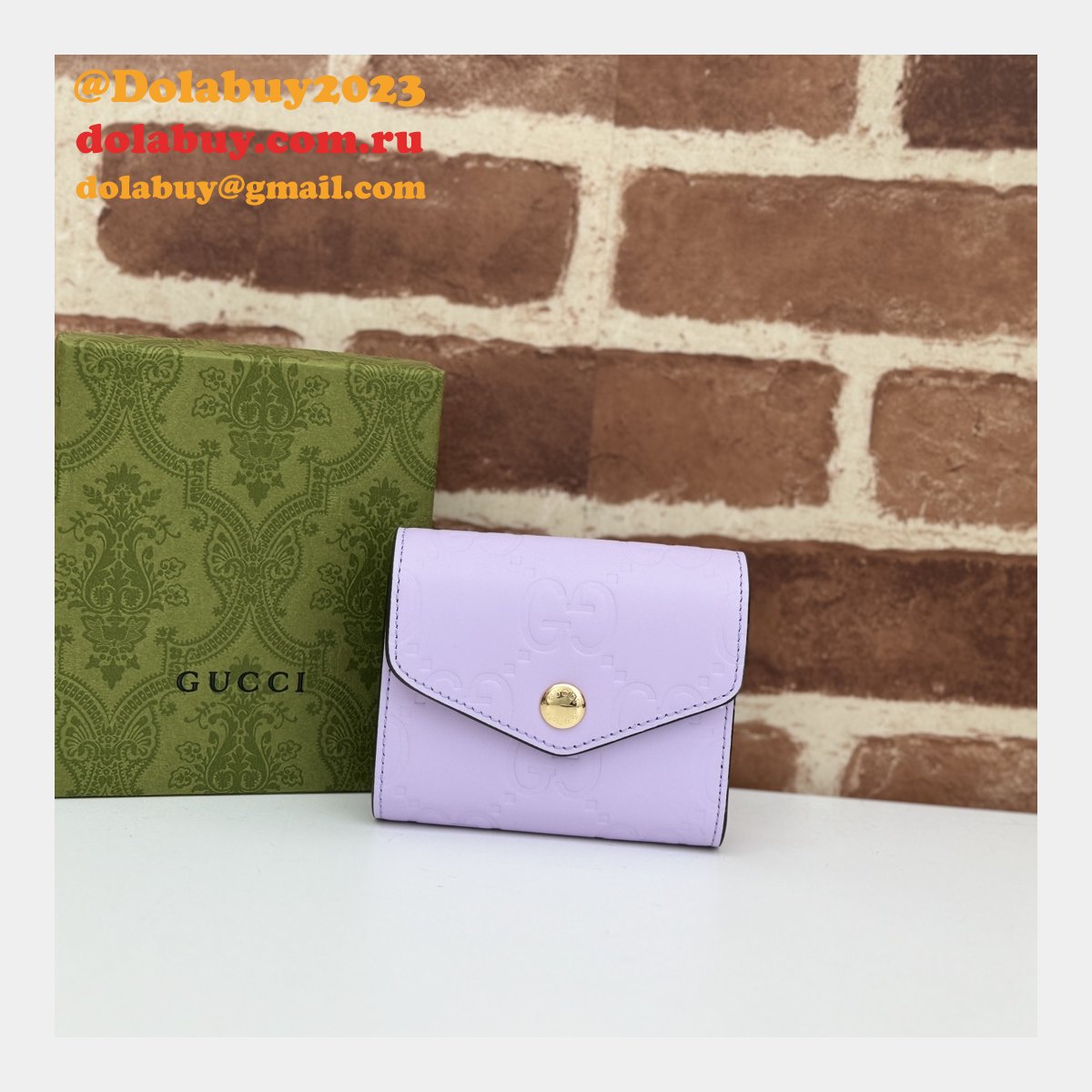 G*u*i knockoff gg compact high quality 772793 wallet