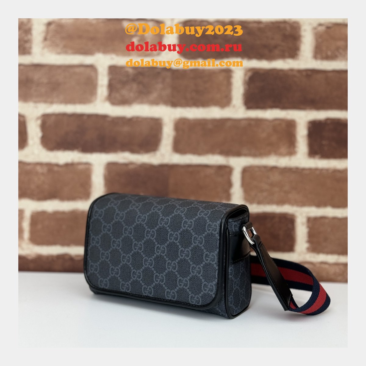 high quality replicas gg super G*u*i 791741 perfect men bag
