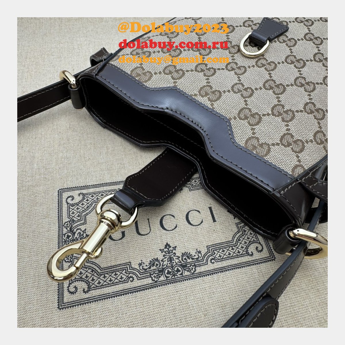 original gg small 782919 G*u*i designer fake bucket bag