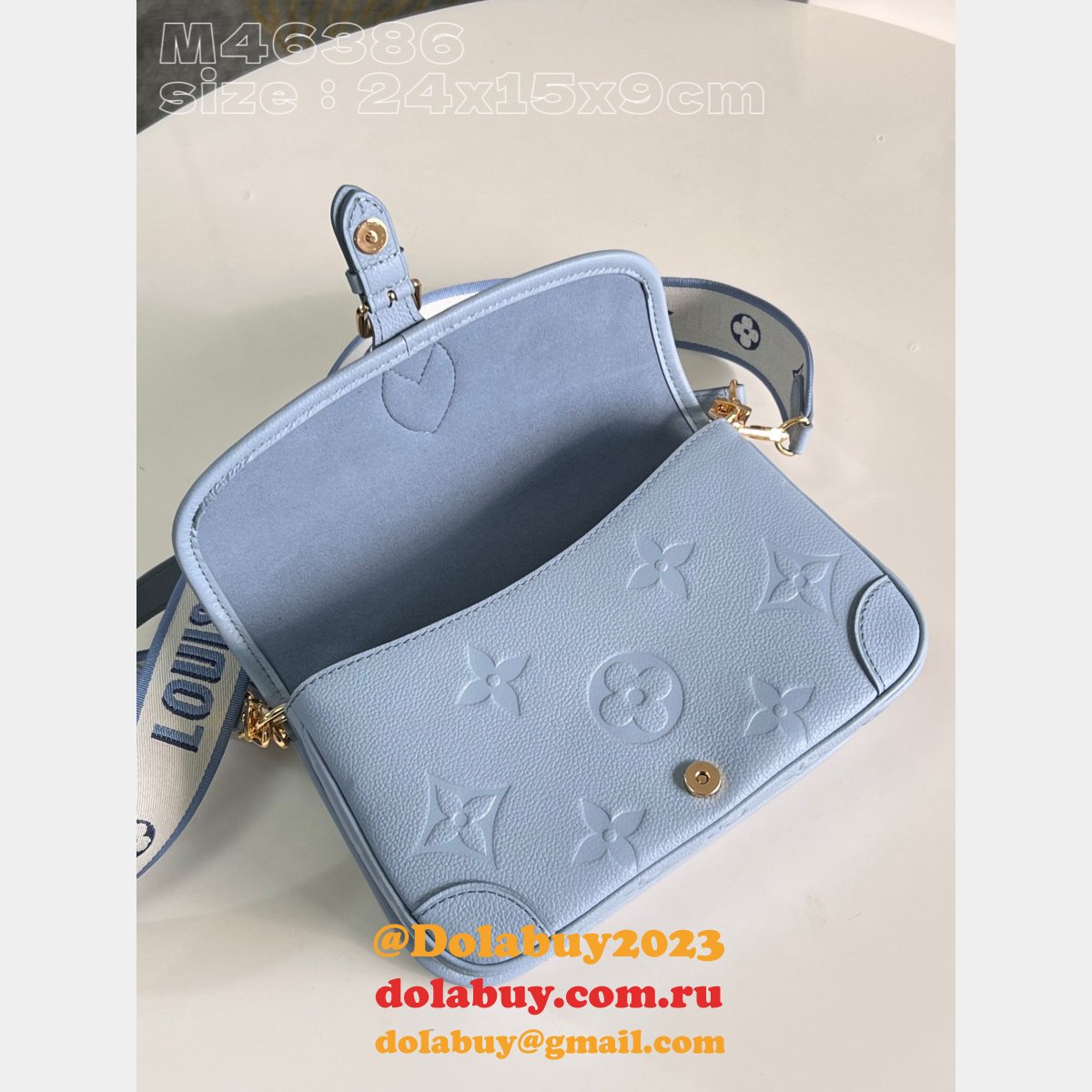 diane inspired blue m46386 monogram empreinte l0vis Vvtt0n replica bag
