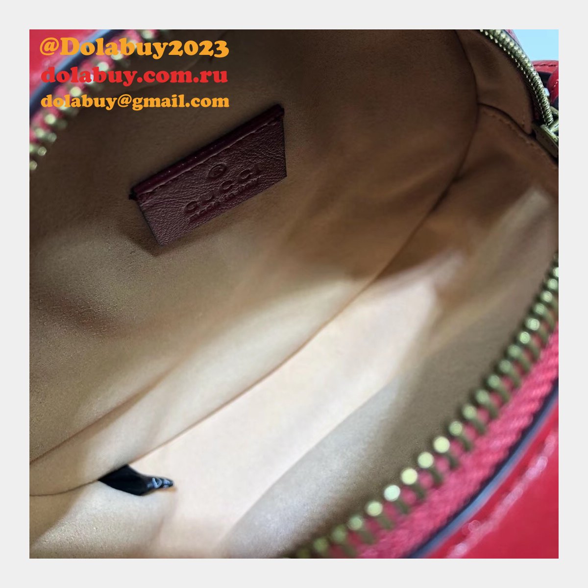 top quality 550154 G*u*i gg marmont mini round shoulder bag