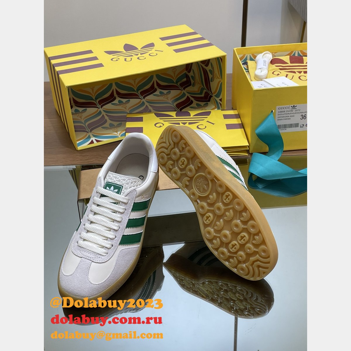 top quality G*u*i & adidas couple sneakers 2024