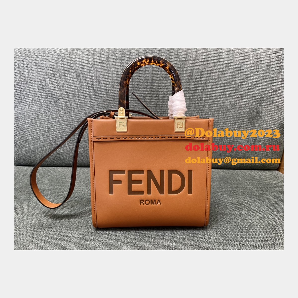 replica top quality F**di tote sunshine mini handbag