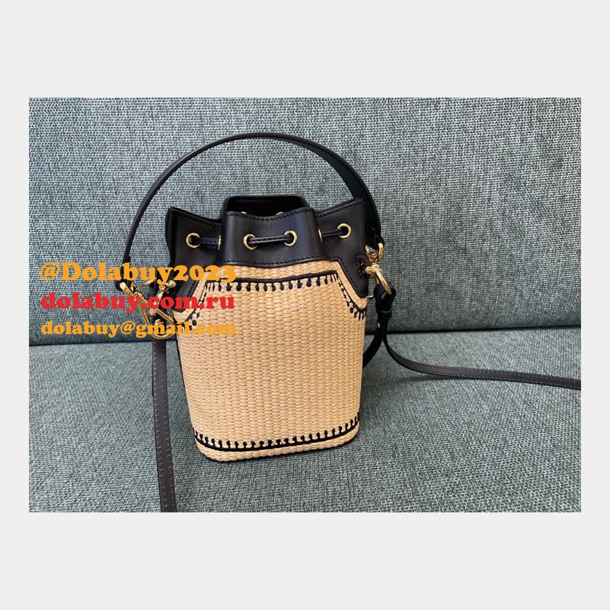 best top F**di mini bucket replicas bag