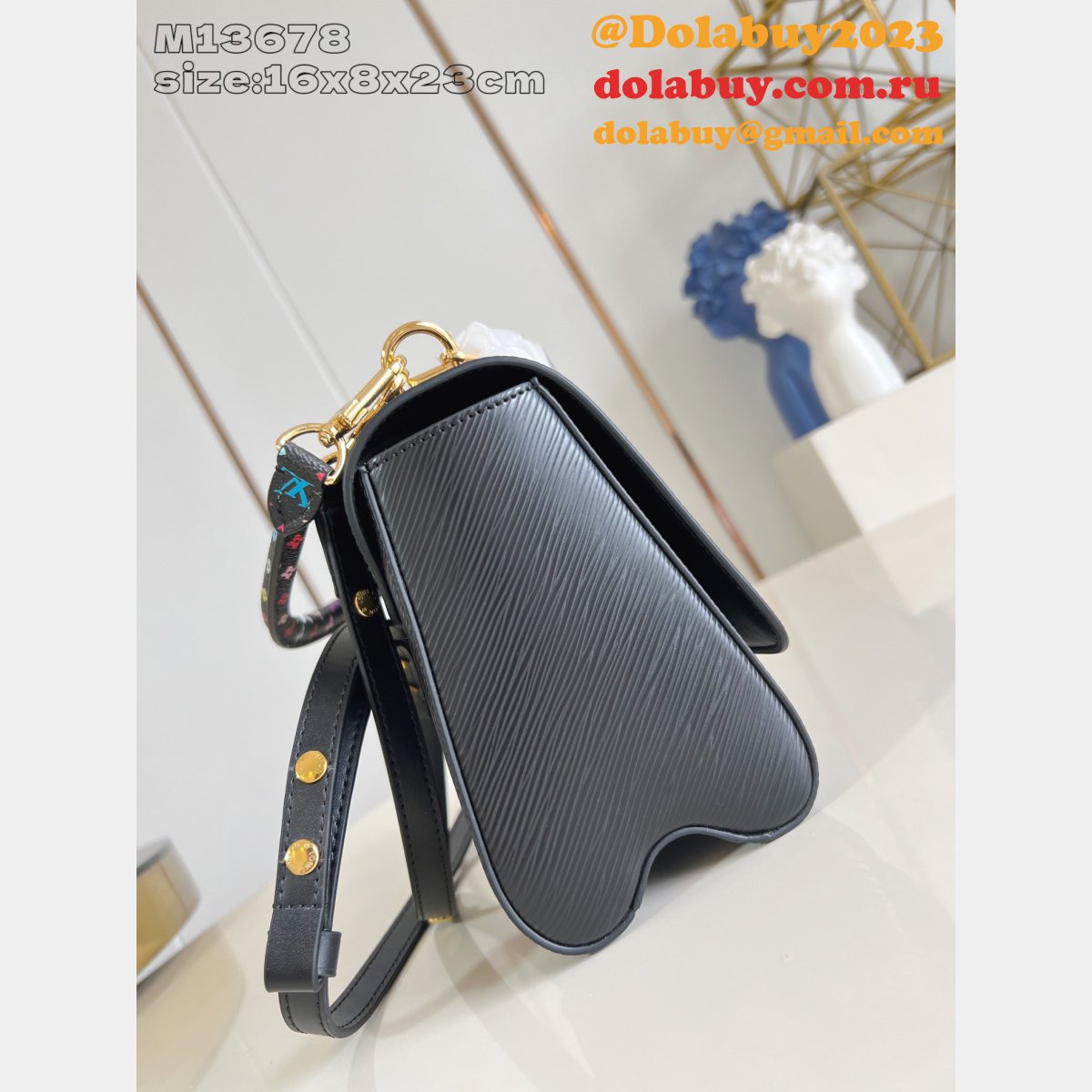 Louis Vuitton Copy LV x TM Twist MM Slim Epi Leather Lcons M13678 Bag
