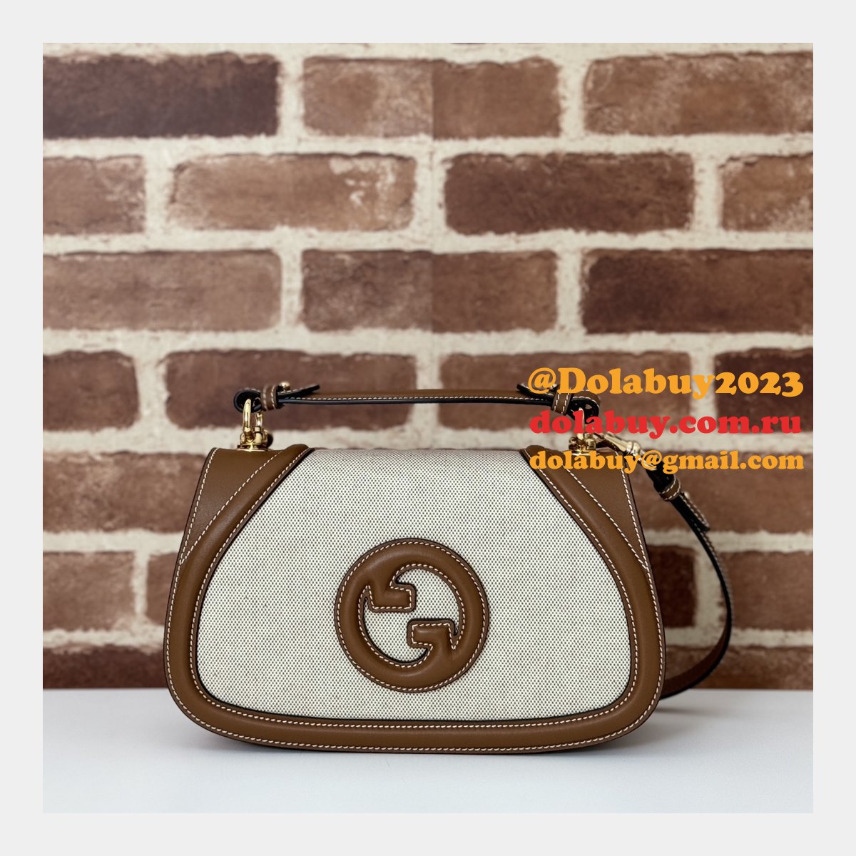 G*u*i luxury blondie shoulder top handle 815714 replica bag
