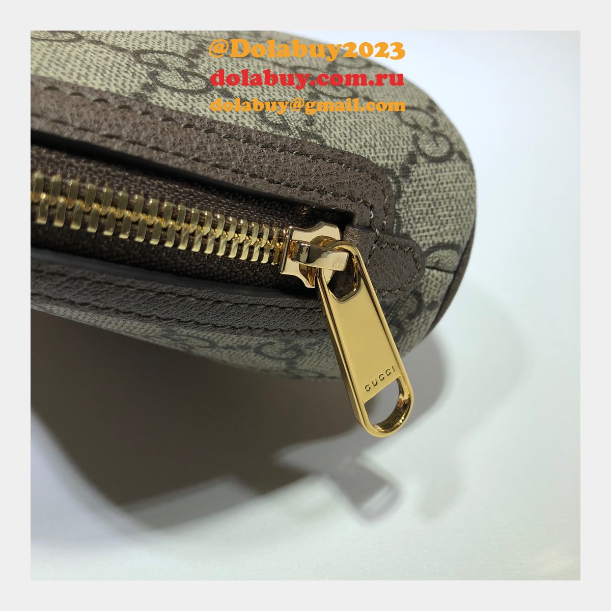 knockoff G*u*i ophidia 625551 cosmetic case 7 star gg supreme canvas