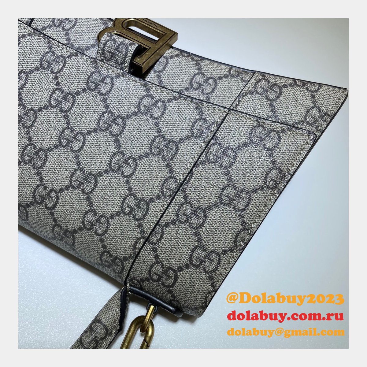 g*u*i x Ba1en*iaga top quality 658575 replica hourglass small top handle bag